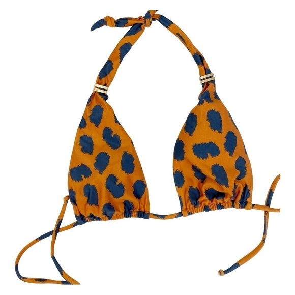 New! Vix Leopard Animal Print Bikini Top - Picture 1 of 5